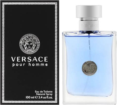 versace pour homme eau de toilette spray 3.4 ounce|Versace signature cologne for men.